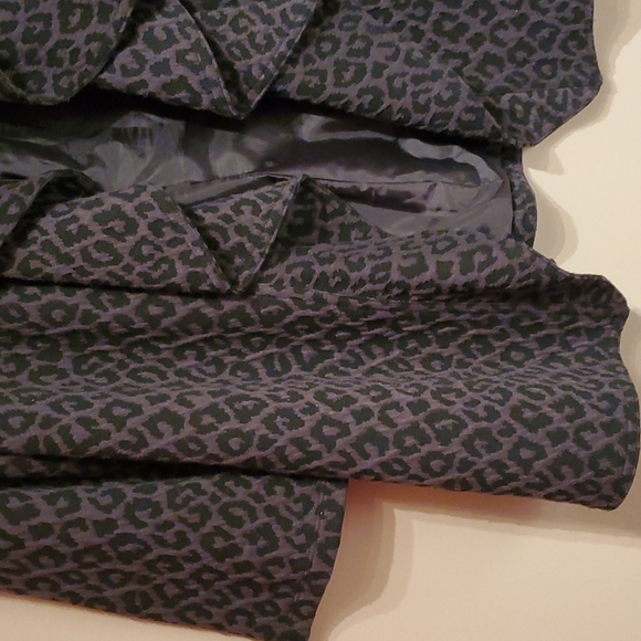 CK cheetah print open front blazer - Picture 3 of 9